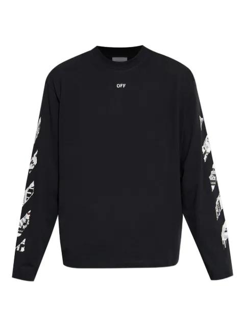 long-sleeved graphic T-shirt by OFF-WHITE