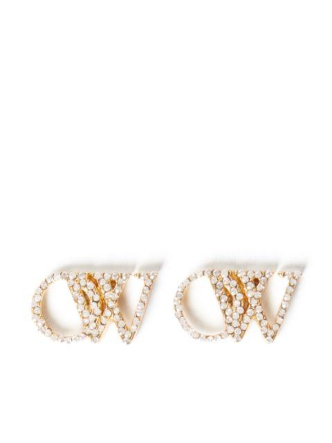 monogram earrings by OFF-WHITE