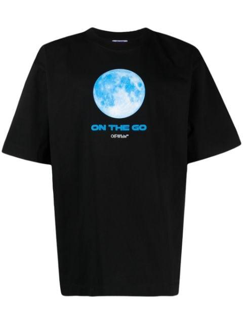 moon-print cotton T-shirt by OFF-WHITE