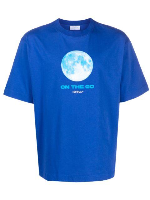 moon-print cotton T-shirt by OFF-WHITE