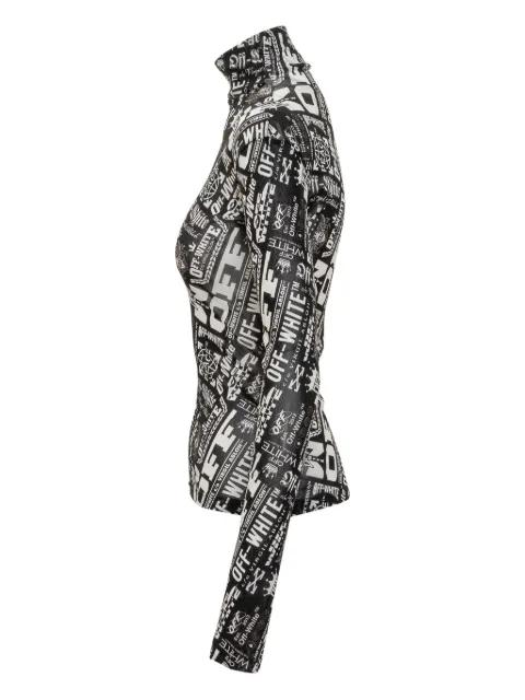 multilogo long-sleeve top by OFF-WHITE