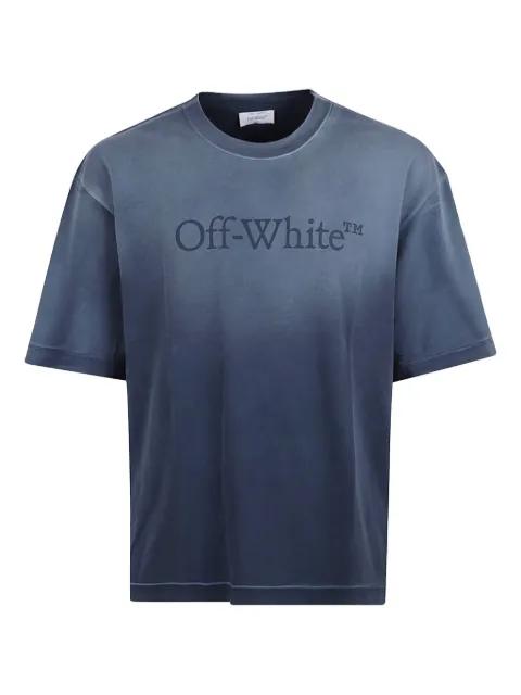 ombre-effect logo T-shirt by OFF-WHITE