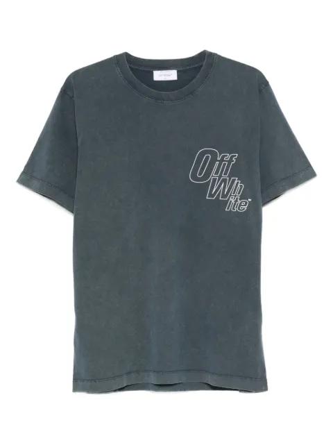 outline-arrow logo-print T-shirt by OFF-WHITE
