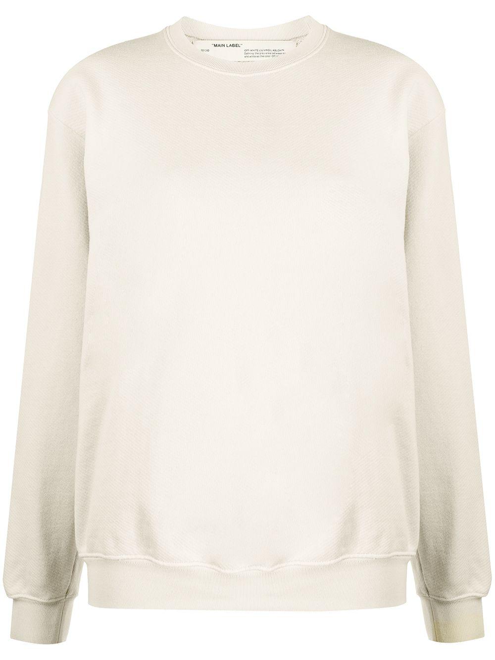 oversized diagonal stripes sweatshirt by OFF-WHITE