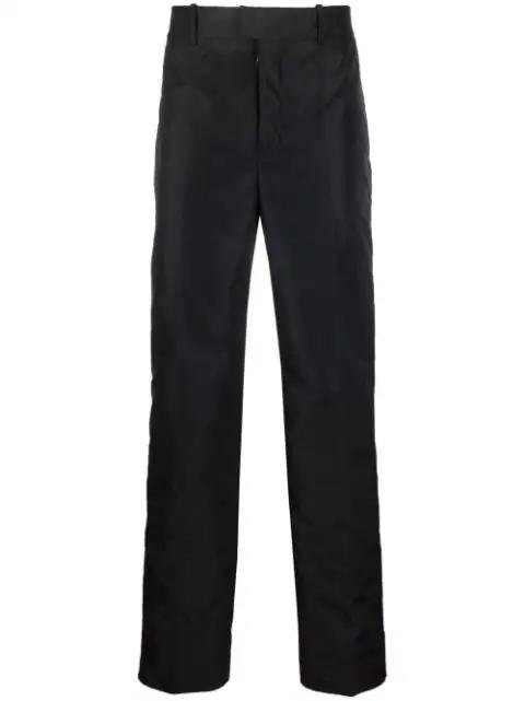 padded straight-leg trousers by OFF-WHITE
