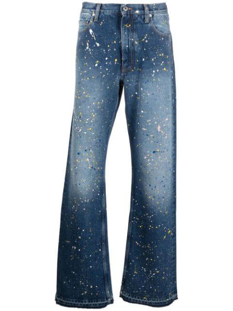 paint-splatter straight-leg jeans by OFF-WHITE