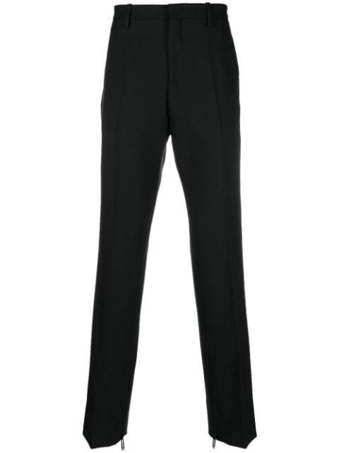 paperclip-detail straight-leg trousers by OFF-WHITE