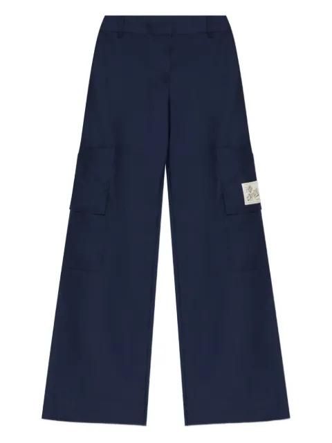 patch-pocket wide-leg trousers by OFF-WHITE