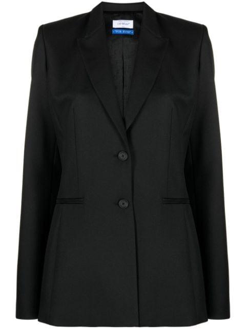 peak-lapels single-breasted blazer by OFF-WHITE