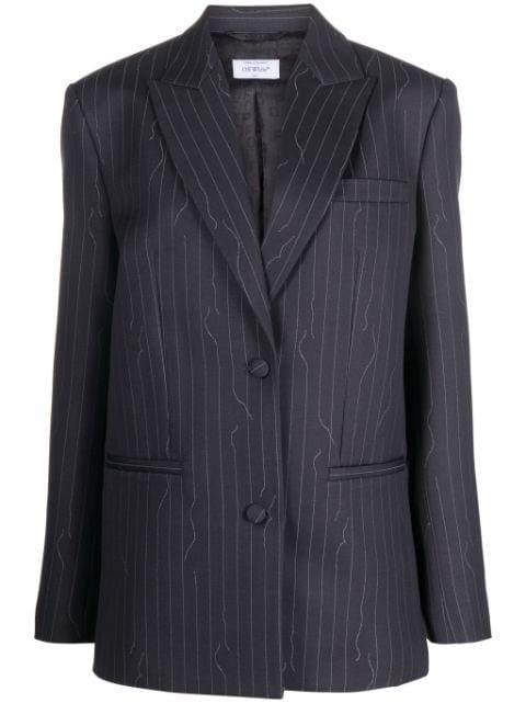 pinstripe-pattern blazer by OFF-WHITE