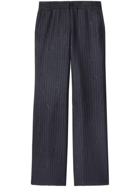 pinstripe-pattern virgin wool-blend trousers by OFF-WHITE