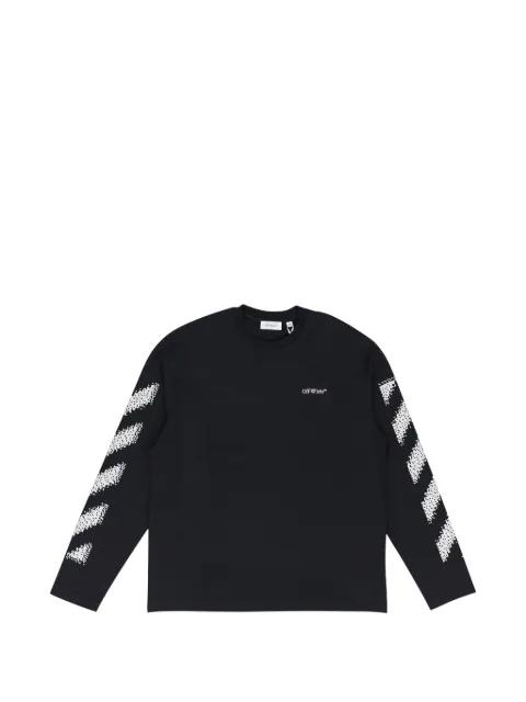 pixel diagonal logo-detail T-shirt by OFF-WHITE