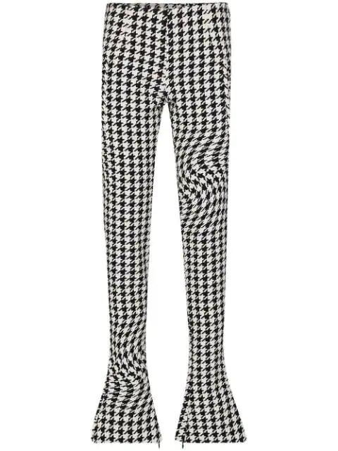 psychedelic houndstooth-print trousers by OFF-WHITE