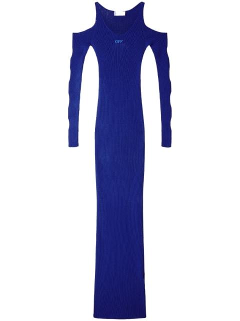 ribbed cut-out dress by OFF-WHITE