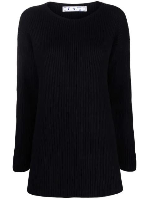 ribbed-knit wool jumper by OFF-WHITE