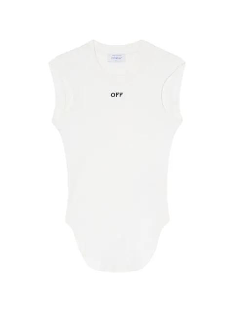 ribbed tank top by OFF-WHITE
