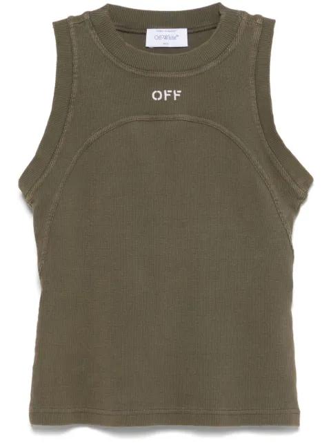ribbed tank top by OFF-WHITE