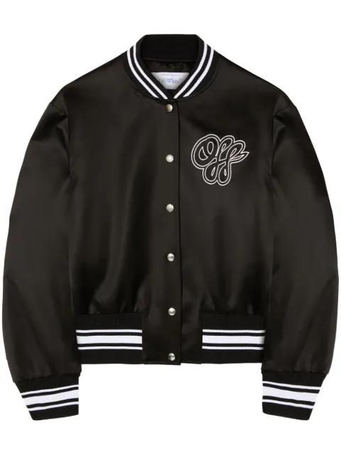 satin bomber jacket by OFF-WHITE