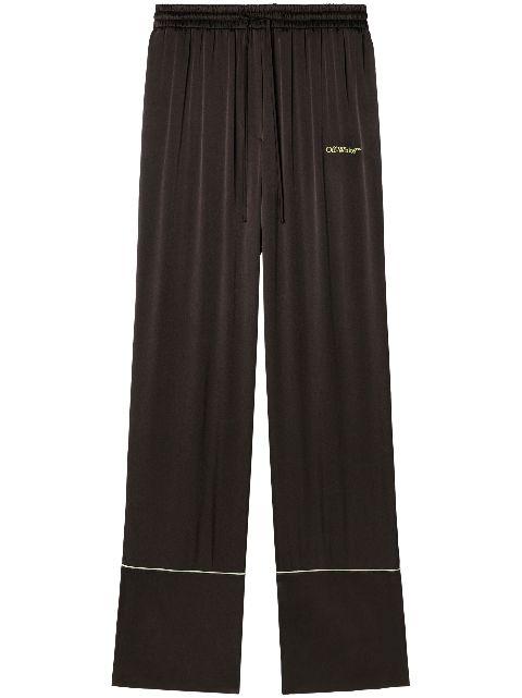 satin pyjama pants by OFF-WHITE
