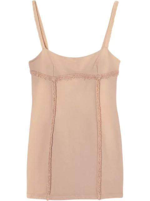 seam-detail fitted mini dress by OFF-WHITE