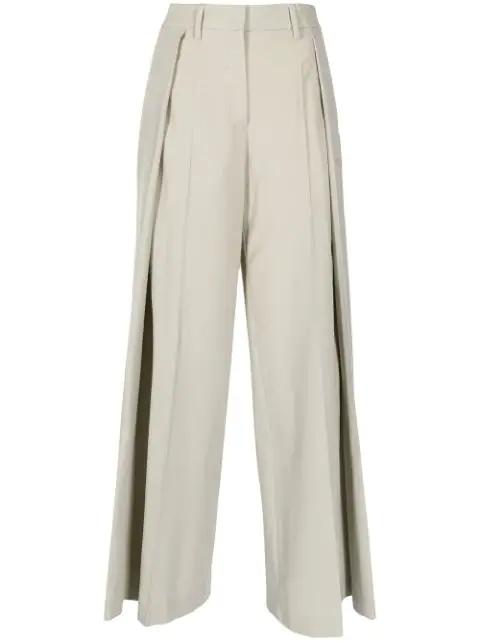 side-pleat panelled trousers by OFF-WHITE