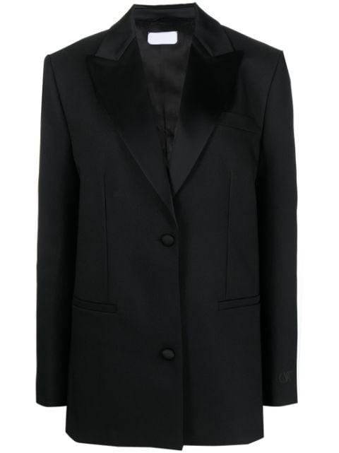 single-breasted tuxedo blazer by OFF-WHITE