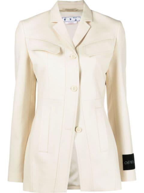 single-breasted wool blazer by OFF-WHITE