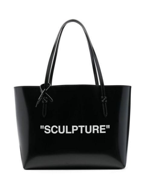 slogan-print tote bag by OFF-WHITE