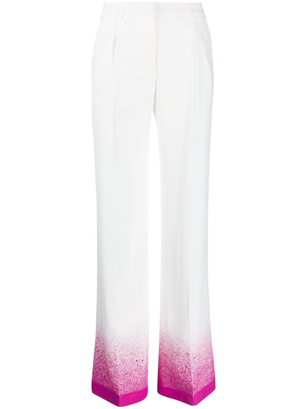 splatter-effect palazzo pants by OFF-WHITE