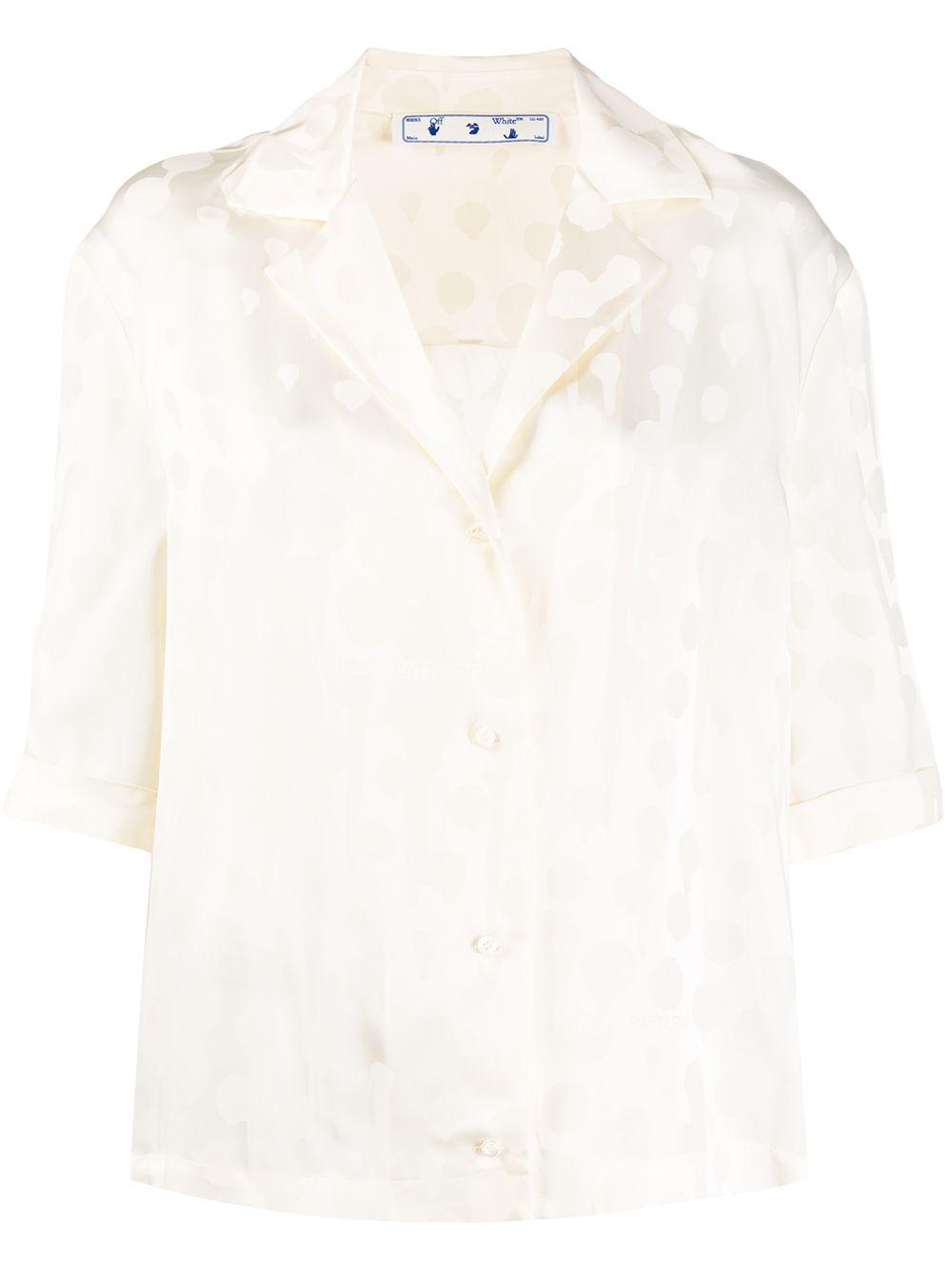 splatter-effect polka dot top by OFF-WHITE