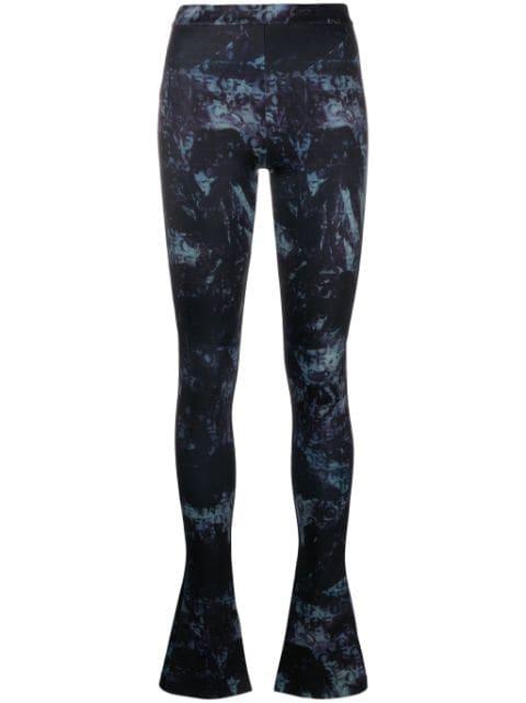 split flared leggings by OFF-WHITE