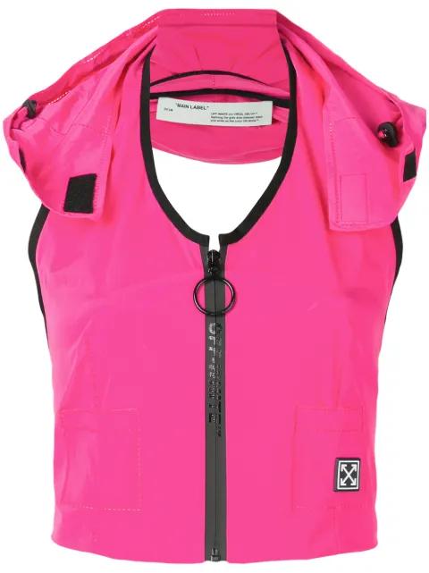 sporty gilet top by OFF-WHITE