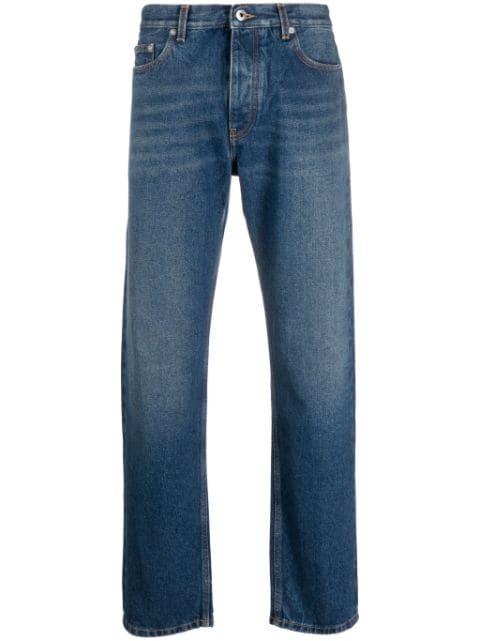 stonewashed straight-leg jeans by OFF-WHITE