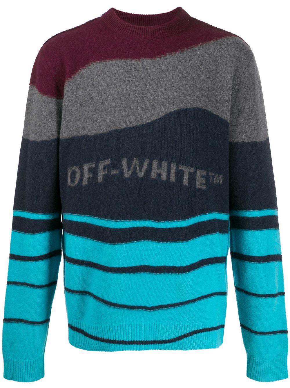 striped knitted jumper by OFF-WHITE
