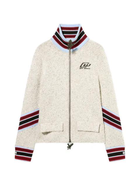 striped zip cardigan by OFF-WHITE