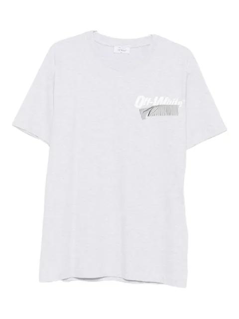 tape-detail T-shirt by OFF-WHITE