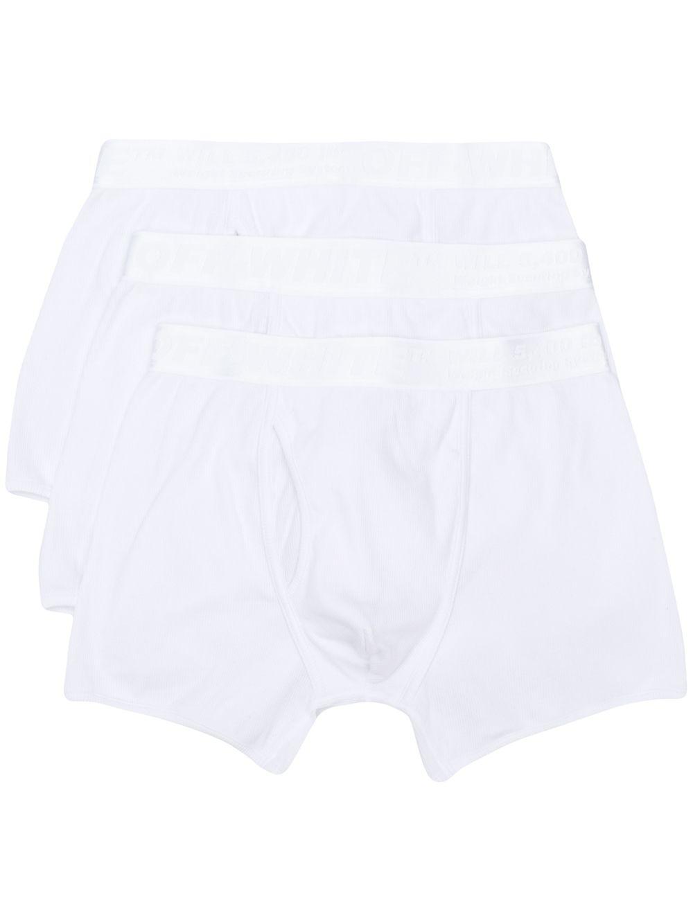 three-pack logo-tape boxer briefs by OFF-WHITE