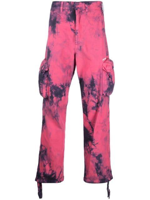 tie-dye cargo pants by OFF-WHITE