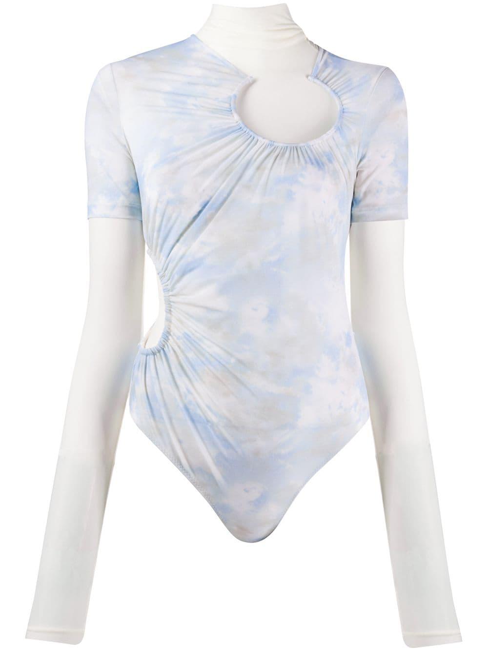 tie-dye layered bodysuit by OFF-WHITE