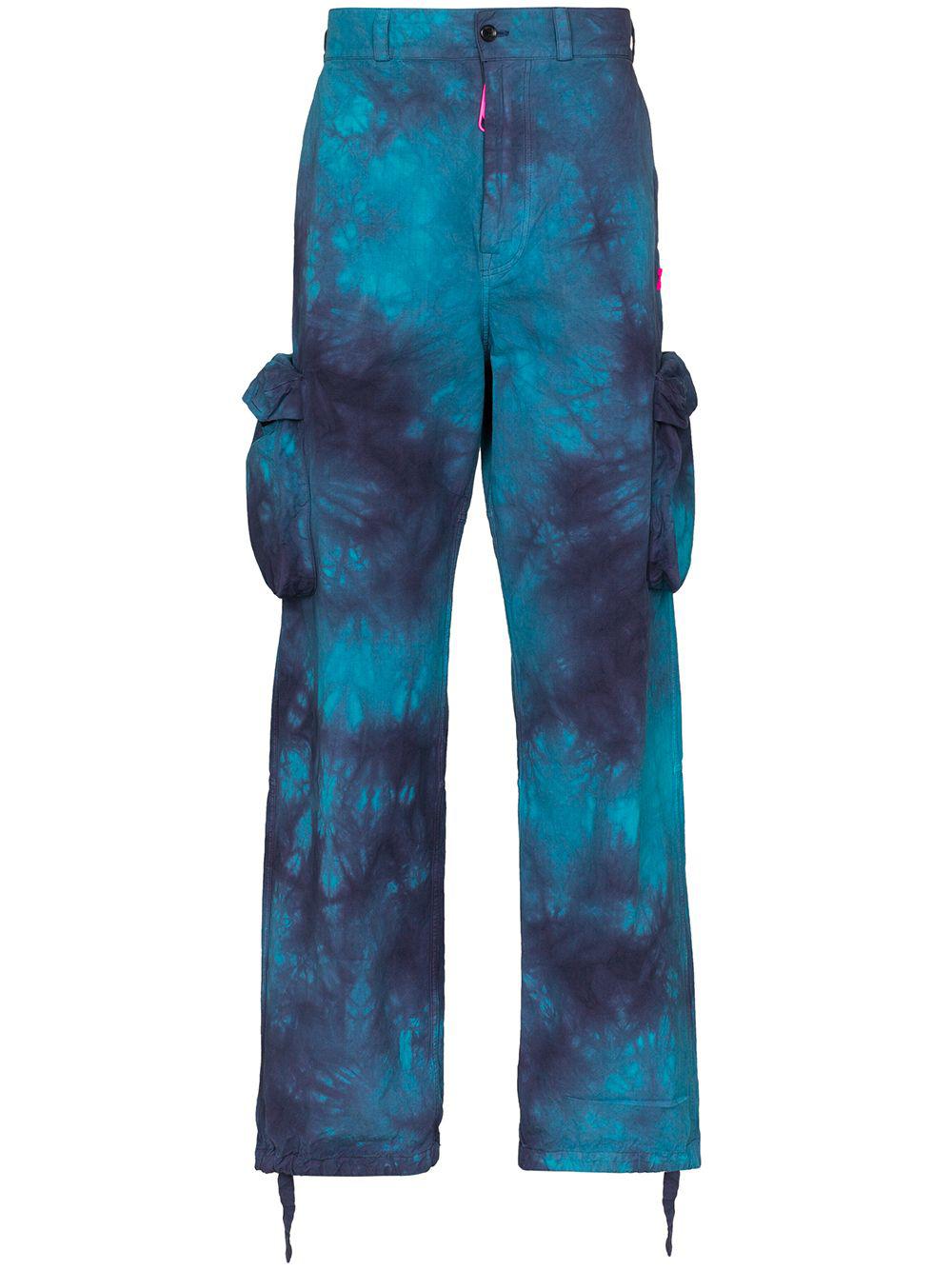 tie-dyed cargo trousers by OFF-WHITE
