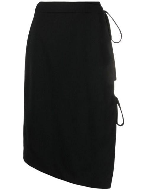 tie-fastening asymmetric skirt by OFF-WHITE