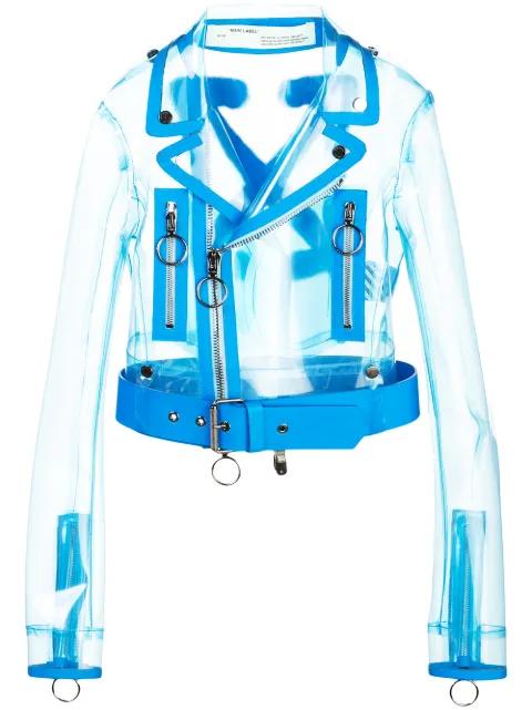 transparent biker jacket by OFF-WHITE