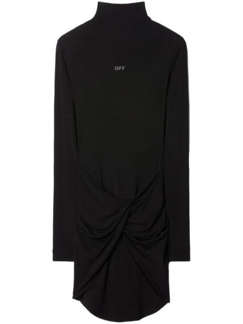 twist-detail long-sleeve minidress by OFF-WHITE