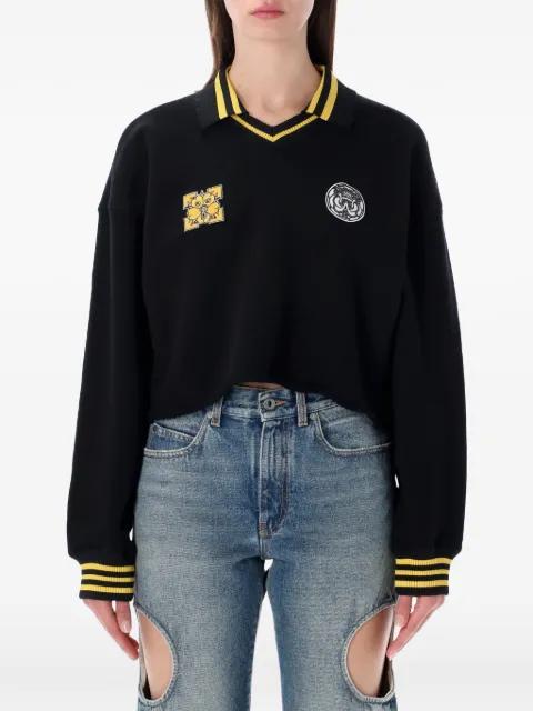 v-neck cropped polo by OFF-WHITE