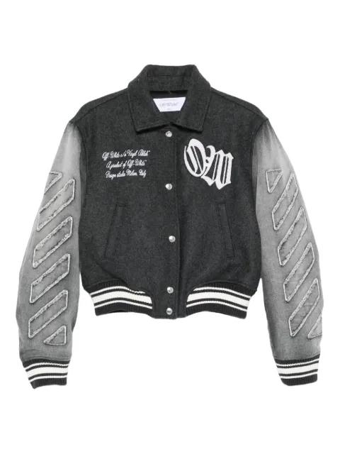 varsity-style bomber jacket by OFF-WHITE