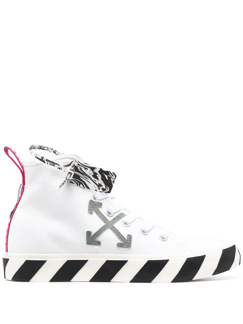 vulcanised mid-top sneakers by OFF-WHITE