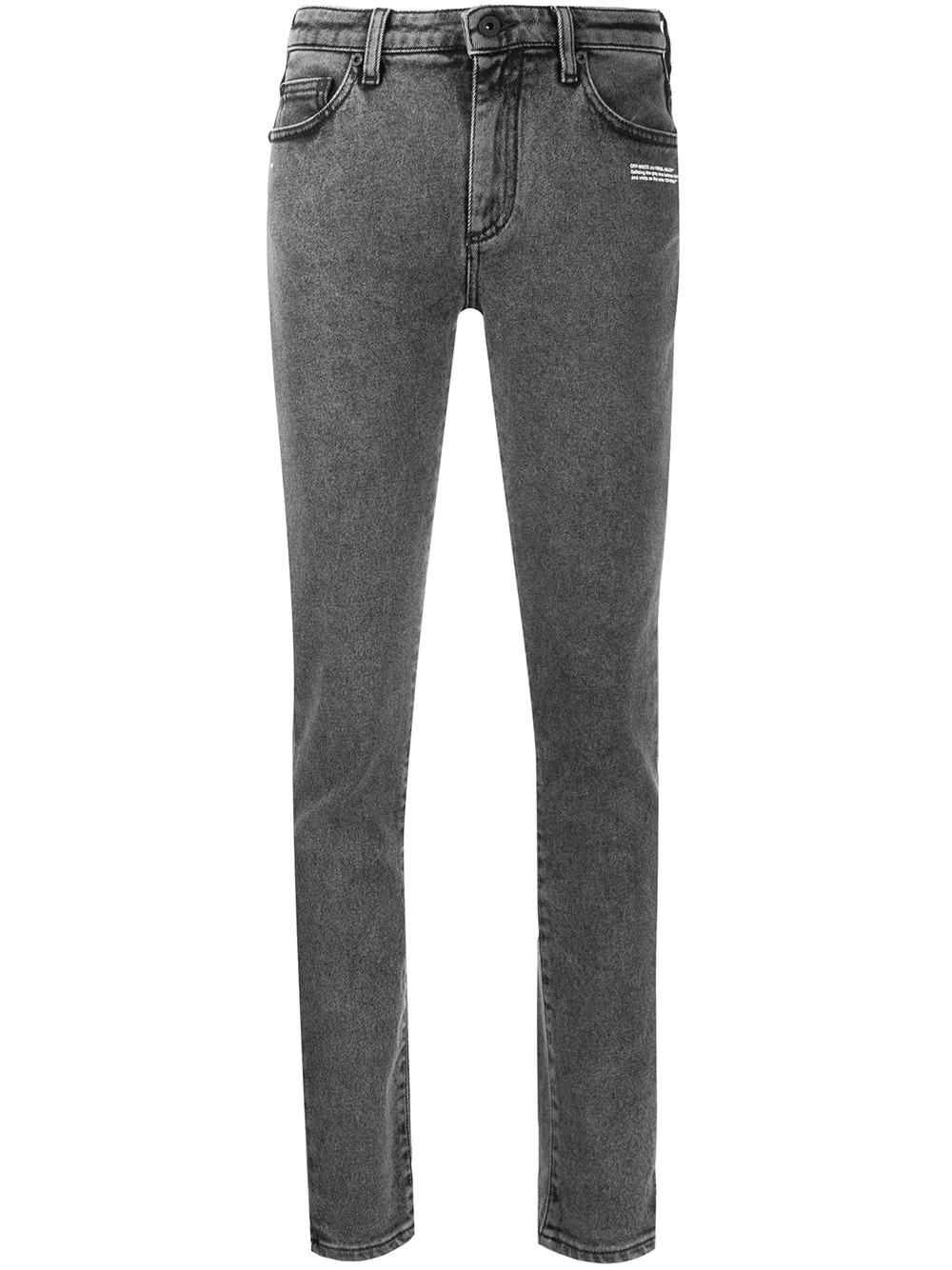 washed skinny jeans by OFF-WHITE