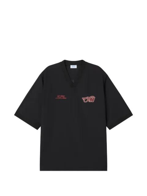 x AC Milan logo-print T-shirt by OFF-WHITE