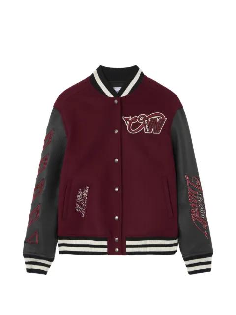 x AC Milan patch-detail bomber jacket by OFF-WHITE