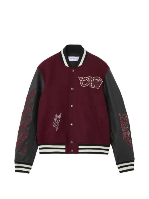 x AC Milan patch-detail bomber jacket by OFF-WHITE